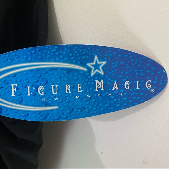 Figure Magic One Piece Swimsuit with sequin trim - Picture 4 of 7